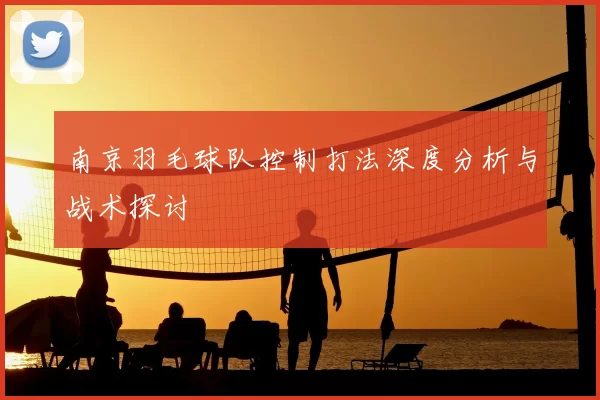 南京羽毛球队控制打法深度分析与战术探讨