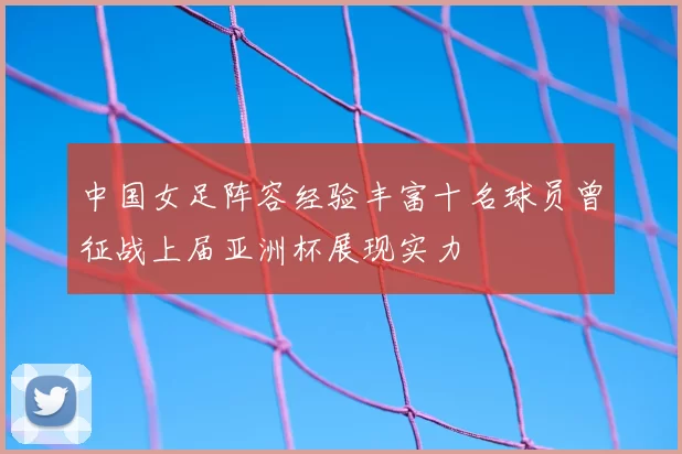中国女足阵容经验丰富十名球员曾征战上届亚洲杯展现实力